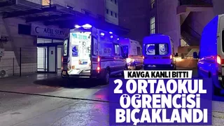 İki öğrenci bıçaklandı