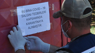 İki okul ve 8 ev karantinaya alındı