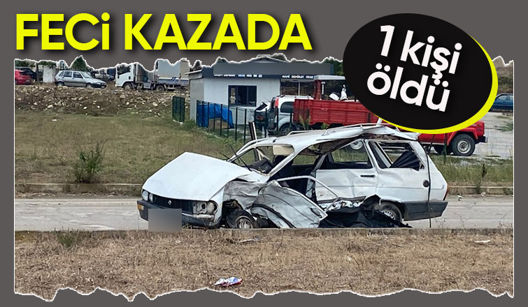 İki otomobil çarpıştı: 1 ölü, 1 yaralı