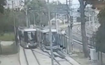 İki tramvay böyle çarpıştı