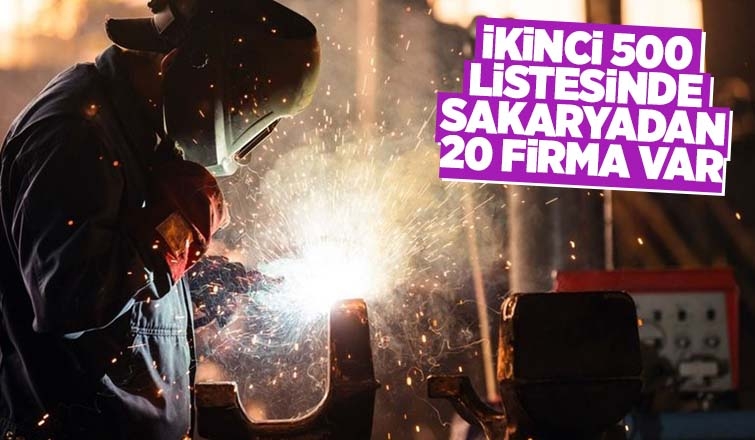 İkinci 500 listesine Sakarya'dan 20 firma girdi