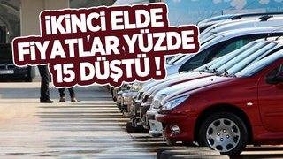 İkinci el otomobilde fiyatlar yüzde 15 düştü