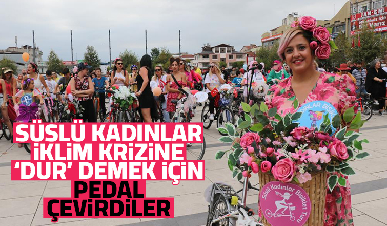 İklim krizine dur demek için pedal çevirdiler