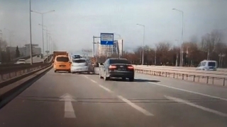 İlahi adalet: Makas atarken kaza yaptılar