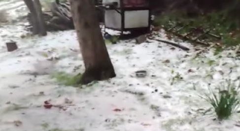 İlçe beyaza büründü