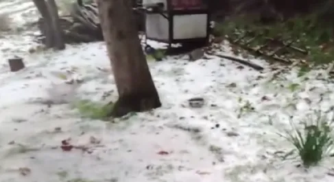 İlçe beyaza büründü