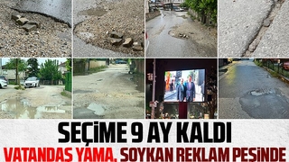 İlçe Merkezinde yollar içler acısı