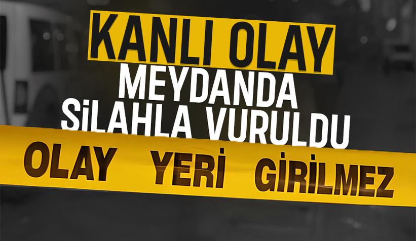 İlçe meydanında silahla vuruldu