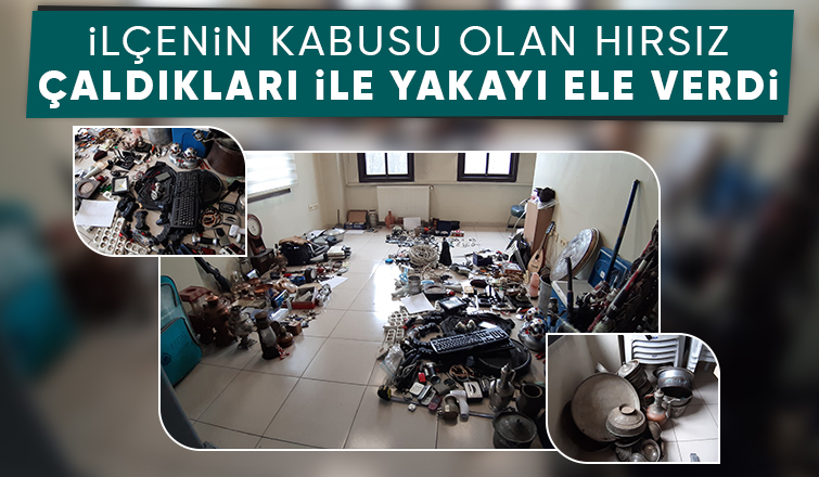 İlçenin kabusu olmuştu, çaldığı bin ürünü 2 evde saklamış