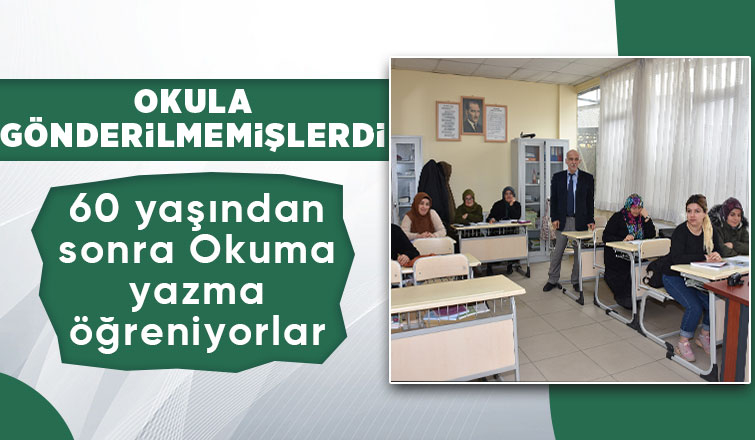 İlk defa okuma yazma öğreniyorlar