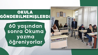 İlk defa okuma yazma öğreniyorlar