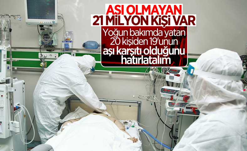 İlk doz aşısını yaptırmayanların sayısı 21 milyon 585 bin 60’a indi