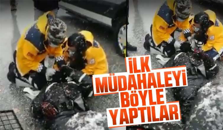 İlk müdahaleyi böyle yaptılar