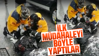 İlk müdahaleyi böyle yaptılar