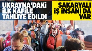 İlk Türk kafilesi tahliye edildi