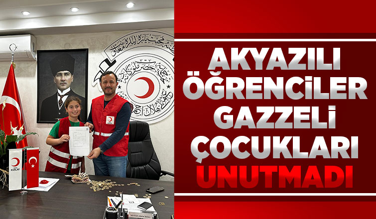 İlkokul öğrencilerinden Gazze'ye yardım