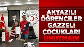 İlkokul öğrencilerinden Gazze'ye yardım