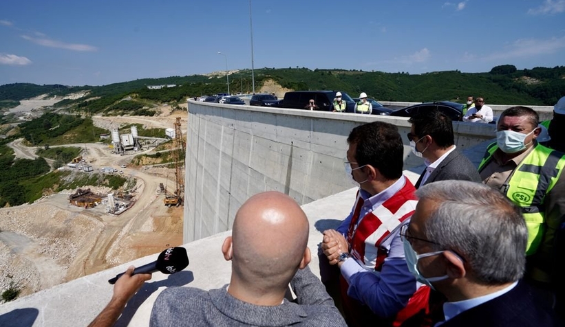 İmamoğlu ve DSİ Müdürü Melen Barajı’nda inceleme yaptı