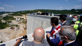 İmamoğlu ve DSİ Müdürü Melen Barajı’nda inceleme yaptı