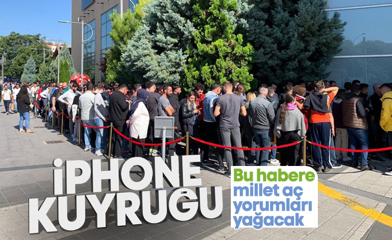 İndirimli iPhone için geceden sıraya girdiler