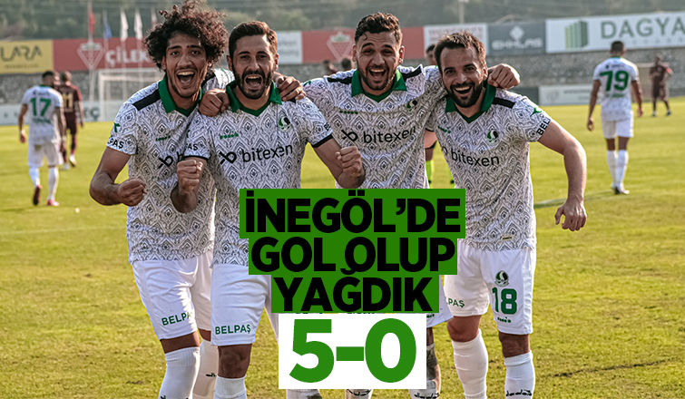 İnegöl'de 5 golle 3 puan Sakaryaspor'un