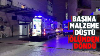 İnşaat işçisi hastanelik oldu