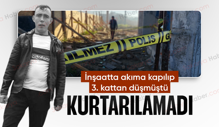 İnşaatta akıma kapılıp düşen işçiden acı haber