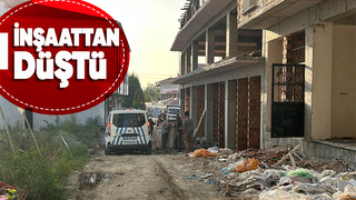 İnşaatta çalışırken yere düştü