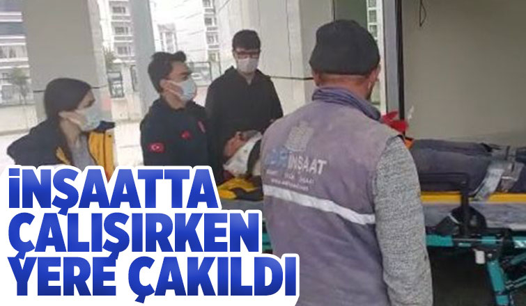 İnşaattan düşen işçi yaralandı