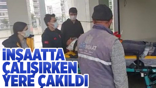 İnşaattan düşen işçi yaralandı