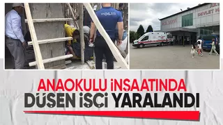 İnşaattan düşen işçi yaralandı