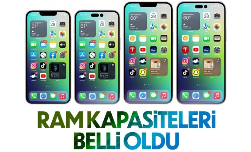 iPhone 14 modellerinin RAM kapasiteleri ortaya çıktı