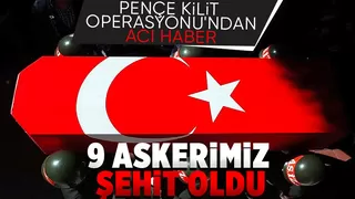 Irak'ın kuzeyinde 9 askerimiz şehit oldu