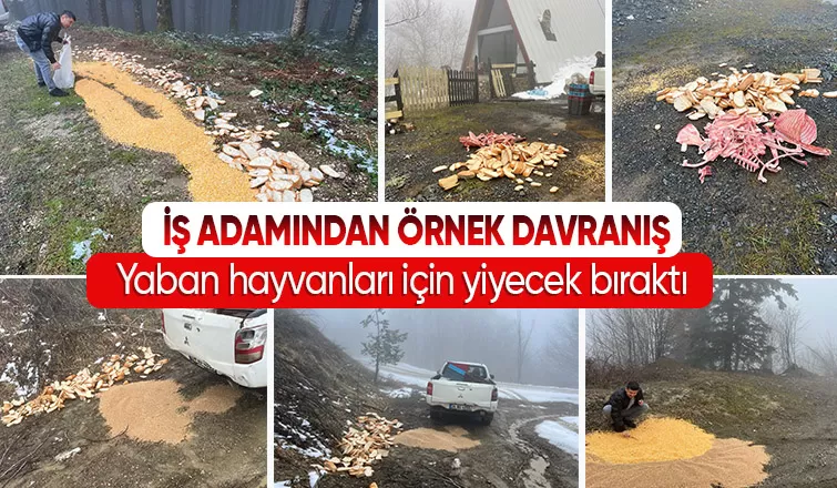 İş Adamı Ömer Peker Yaban hayvanlarını unutmadı