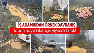 İş Adamı Ömer Peker Yaban hayvanlarını unutmadı