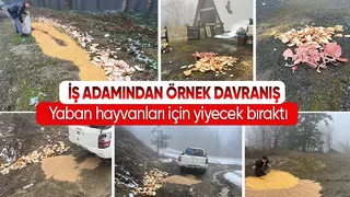 İş Adamı Ömer Peker Yaban hayvanlarını unutmadı