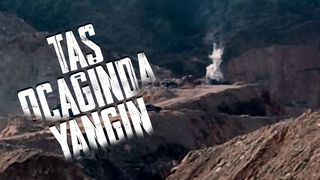 İş makinesi yandı