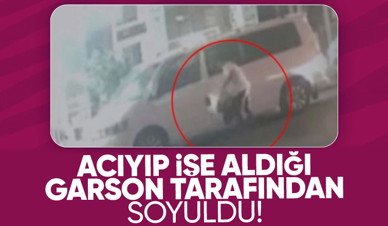 İş yeri sahibinin acıyıp işe aldığı garson patronunu soydu