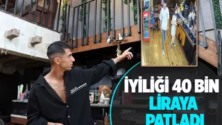 İş yeri sahibinin yaptığı iyilik 40 bin liraya mal oldu