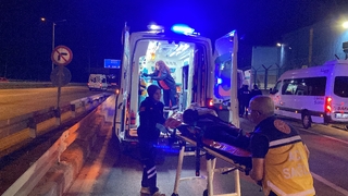 İşçi servisi kaza yaptı: 5 yaralı