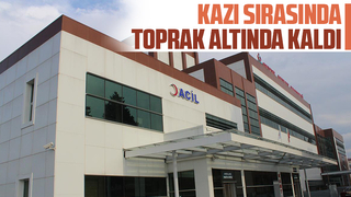 İşçi toprak altında kaldı