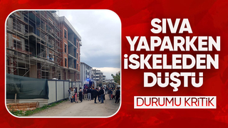 İskeleden düşen işçi ağır yaralandı