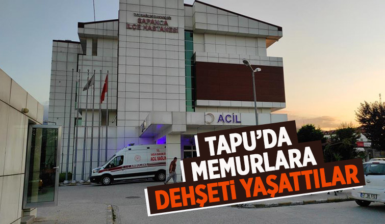 İşlem yaptıramayınca tapu memurlarını darp ettiler