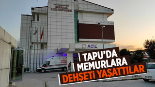 İşlem yaptıramayınca tapu memurlarını darp ettiler