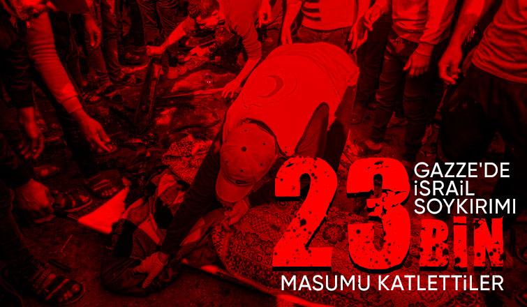 İsrail yine sivilleri vurdu... Gazze'de can kaybı 23 bin 210’a çıktı