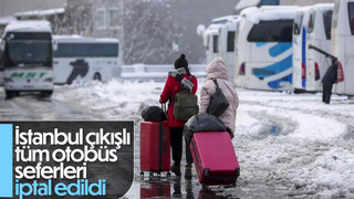 İstanbul'daki otogarlardan otobüslerin çıkışları durduruldu