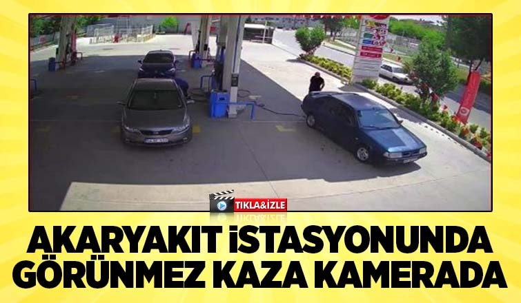 İstasyonda kaza kamerada