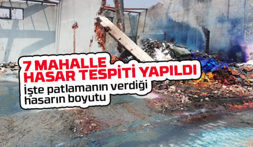 İşte patlamanın verdiği hasarın boyutu