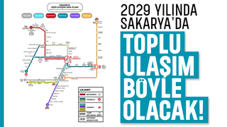 İşte Sakarya'nın 2029 Ulaşım Ana Planı; Ulaşımda devrim olacak