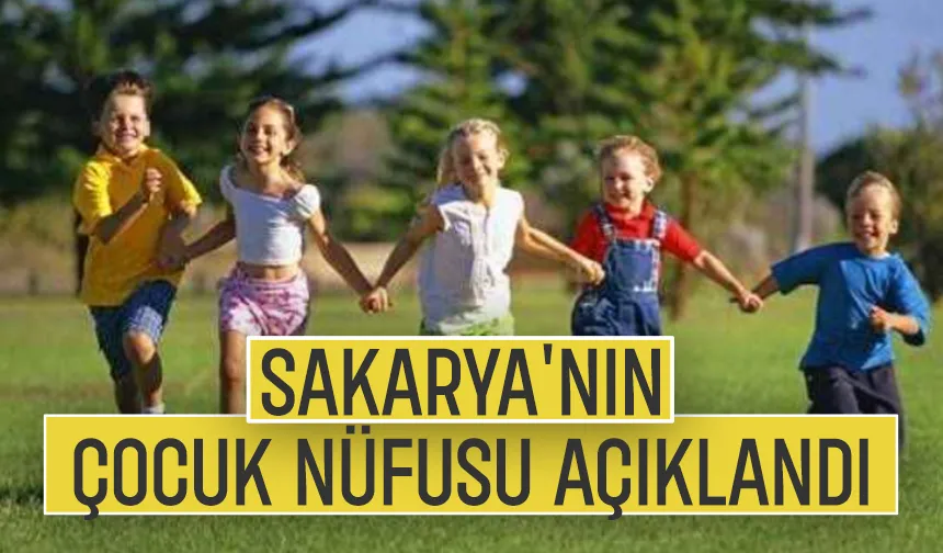 İşte Sakarya'nın çocuk nüfusu